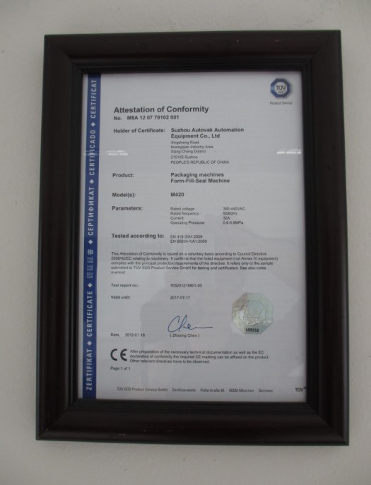 CE certificate